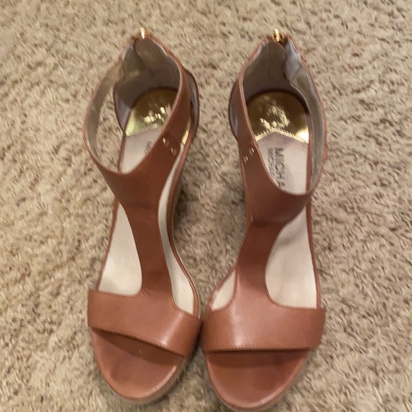 Michael Kors Shoes - Michael Kors Platform Leather Heels